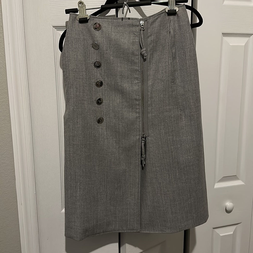 Altuzarra Grey A-line Skirt - Size 36